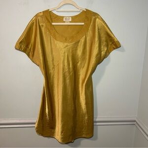 Victoria’s Secret Vintage Gold Tag Retro 90s Gold Slip Dress Size Medium/Large